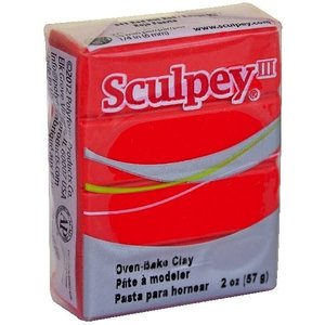 Sculpey/Polyform . SCU Red Hot Red - Sculpey 2 oz