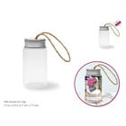 MultiCraft . MCI Craft Décor: 4x7cm DIY Clear Ornament Glass Jar w Alum Twist Cap