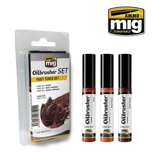 Ammo of MIG . MGA RUST TONES OILBRUSHER SET