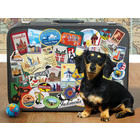 Cobble Hill . CBH Dachshund 'Round the World 500pc Puzzle