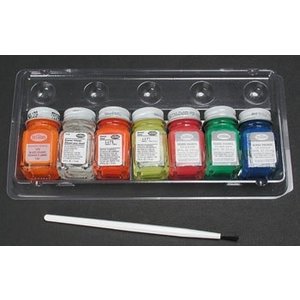 Testors Corp. . TES Fluorescent Paint Set 6pk - Enamel 1/4 o/z