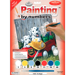 Royal (art supplies) . ROY Painting By Numbers Fire Wagon
