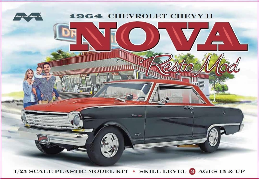 Moebius Models . MOE 1964 Chevy II Nova Resto Mod 1 25 Model Kit