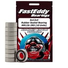 FastEddy . TFE Fast Eddy 6x12x4 Rubber Sealed Bearings MR126-2RS (10)