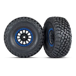 Traxxas . TRA Traxxas Tires and wheels, assembled, glued (Method Racing wheels