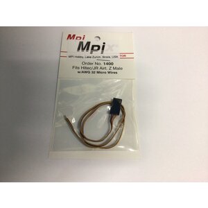 Maxx Products . MPI HITEC/JR Male PLug Micro Wire