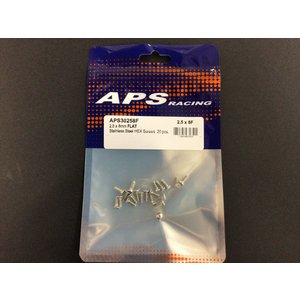 APS Racing . APS APS Stainless Steel Socket Flat Hex Screws 2.5x8mm