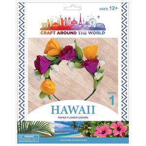 American Crafts . AMC Craft Around The World Hawaiian Paper Flower Crown