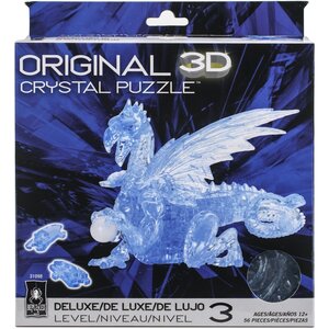 University Games . UGI 3-D Crystal Puzzle Blue Dragon