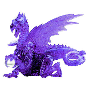 University Games . UGI 3-D Crystal Puzzle Purple Dragon