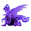 University Games . UGI 3-D Crystal Puzzle Purple Dragon