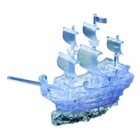 University Games . UGI 3-D Crystal Puzzle Pirate Ship Clear