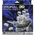 University Games . UGI 3-D Crystal Puzzle Pirate Ship Grey