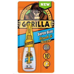 Gorilla Glue . GAG Gorilla Super Glue W/Brush & Nozzle  0.35oz