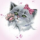 Diamond Dotz. DDT Eye Spy Kitty  - Diamond Art Kit