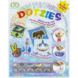 Diamond Dot . DDT Diamond Dotz DOTZIES Diamond Art Variety Kit 6 Projects Blue