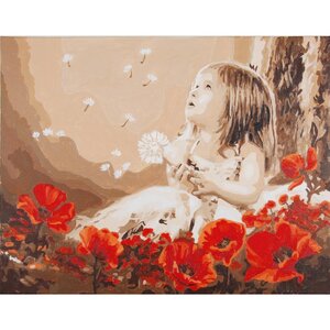 Vervaco . VVC Paint By Number Girl In Poppy Field