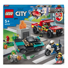 Lego . LEG LEGO City Fire Fire Rescue & Police Chase 295pcs