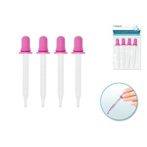 CraftMedley . CMD 1ml Glass Squeeze Droppers 4pc