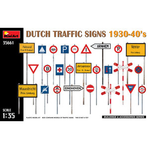 Miniart . MNA Miniart 1/35 Dutch Traffic Signs 1930-40’s