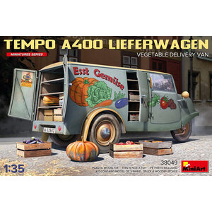 Miniart . MNA Miniart 1/35 Tempo A400 Lieferwagen. Vegetable Delivery Van