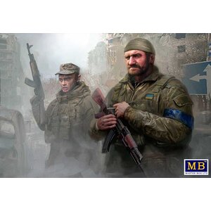 Masterbox Models . MTB 1/35 Russian-Ukrainian War series Territorial Defence Forces of Ukraine. Bucha clean-up, April 2022. Kit No.4
