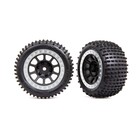 Traxxas . TRA Rear Black/Satin Beadlock w/ Alias Tires