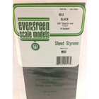 Evergreen Scale Models . EVG 6X12" BLACK SHEET .50MM