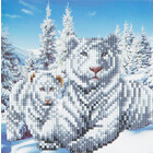 Craft Buddy . CBD White Tigers - Crystal Art Card