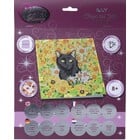 Craft Buddy . CBD Cat Among The Flowers Crystal Art Card Kit