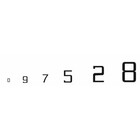 Woodland Scenics . WOO GOTHIC 45 DEG US NUMBERS BLACK