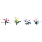 JTT Scenery Products . JTT PETUNIAS 3/4" O-SCALE RED PINK/YELLOW PURP 40PK