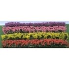 JTT Scenery Products . JTT FLWR HEDGES 5"X3/8"X5/8" HO-SCALE GRN BLOSSON BLEND 8PK