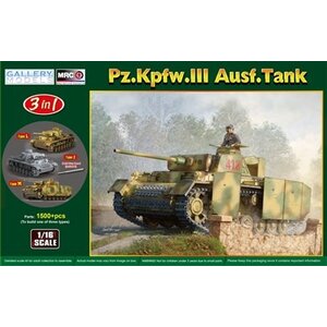 Gallery Models . GLR 1/16 Pz.Kpfw.III Ausf. Type J/L/M (3-in-1)