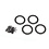 Traxxas . TRA Traxxas Beadlock rings, Black (1.9') (aluminum) (4)/ 2x10 CS (48)