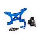 Traxxas . TRA Traxxas Shock Tower front blue 7075-T6 aluminum