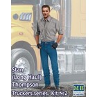 Masterbox Models . MTB 1/24 Stan Long Haul Thompson Trucker Standing