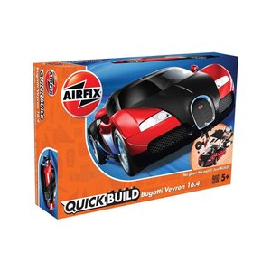 Airfix . ARX Quick Build Bugatti Veyron Black & Red