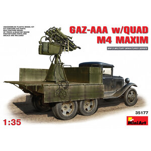 Miniart . MNA 1/35 GAZ-AAA With Quad M-4 Maxim