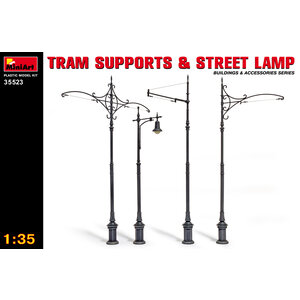 Miniart . MNA 1/35 TRAM SUPPORTS/LAMPS