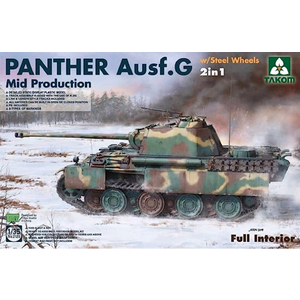 TAKOM . TAO 1/35 WWII German medium Tank Panther Ausf.G Mid production w/ Steel Wheels 2 in 1