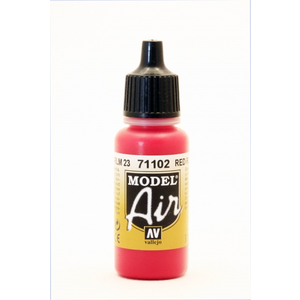 Vallejo Paints . VLJ Red Rlm 23 Model Air Acrylic 17 ml