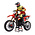 Team Losi . LOS Promoto-MX 1/4 Motorcycle RTR, FXR Red No Batt