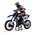 Team Losi . LOS Promoto-MX 1/4 Motorcycle RTR, ClubMX Blue No Batt