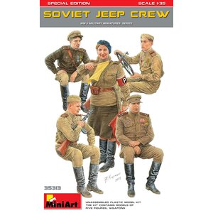 Miniart . MNA 1/35 Soviet Jeep Crew Special Edition