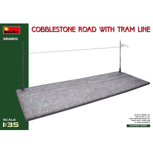 Miniart . MNA 1/35 Cobblestone Road w/Tram Line