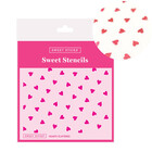 Sweet Sticks . SWT Sweet Stencils Hearts Scattered