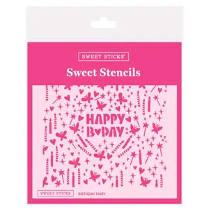 Sweet Sticks . SWT Sweet Stencils Birthday Fairy