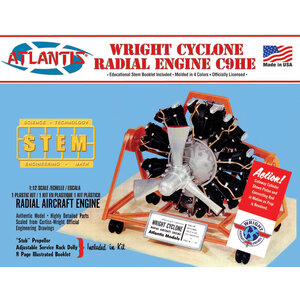 Atlantis Models . AAN 1/12 Wright Cyclone 9 Radial Engine