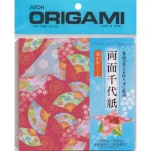 Aitoh . AIT Origami Paper 5.875"X5.875" 28/Pkg Ryomen Double Sided